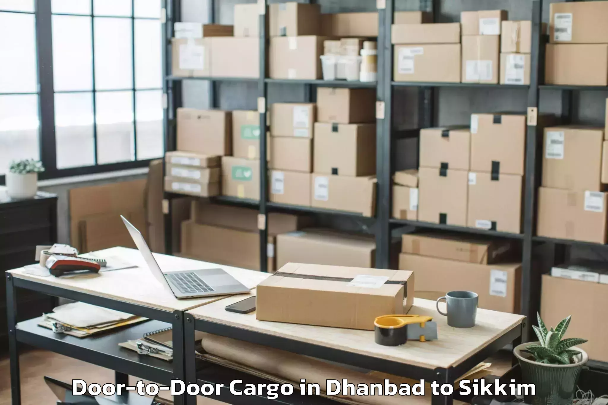 Top Dhanbad to Icfai University Sikkim Gangto Door To Door Cargo Available